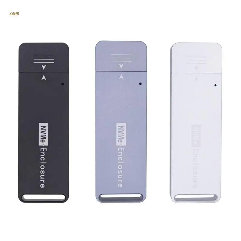 NVME ̽ SSD Ŭ NVME-USB  M.2 NVMe ڽ 10Gbps USB3.1 -A PCIe M2 SSD ̽ Ŭ, 2230 2242 X6HB 